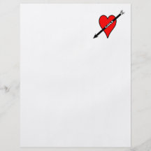 Amo el corazón del golf tarjetas publicitarias