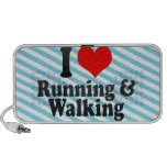 Amo el correr y el caminar altavoz de viaje