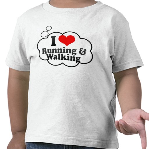 Amo el correr y el caminar camiseta