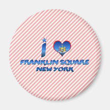 Amo el cuadrado de Franklin, Nueva York Imán De Nevera