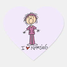 Amo el cuidar de las camisetas y de los regalos pegatinas de corazon