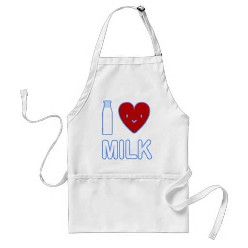 Amo el delantal de la leche