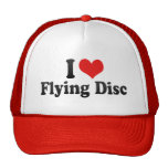 Amo el disco de vuelo gorro de camionero