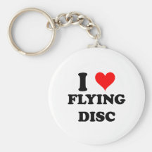 Amo el disco de vuelo llavero