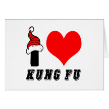Amo el diseño de Kung Fu Felicitacion