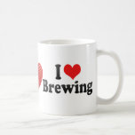 Amo el elaborar cerveza taza de café