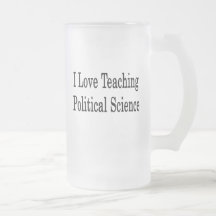 Amo el enseñar de ciencia política taza de café