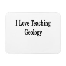 Amo el enseñar de la geología iman flexible