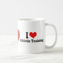Amo el entrenamiento atlético taza de café
