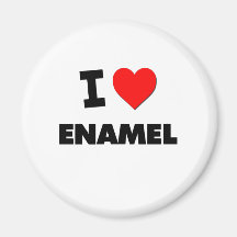 Amo el esmalte iman de frigorífico