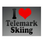 Amo el esquí de Telemark Tarjeta Postal