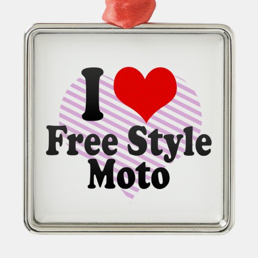 Amo el estilo libre Moto Ornamento Para Reyes Magos