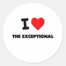 Amo el excepcional etiqueta