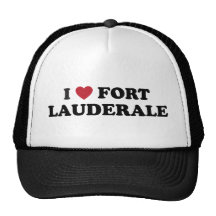Amo el Fort Lauderdale la Florida Gorros Bordados