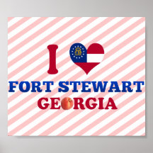 Amo el fuerte Stewart, Georgia Posters