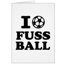 Amo el fútbol de Fussball Tarjetas
