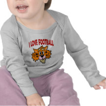 Amo el fútbol, tigre camisetas