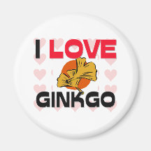 Amo el Ginkgo Iman Para Frigorífico