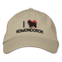 Amo el gorra bordado Komondorok Gorras Bordadas