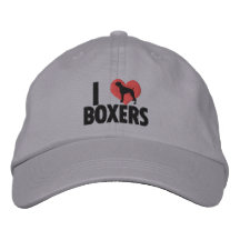 Amo el gorra bordado los boxeadores gorra bordada