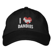 Amo el gorra bordado los chulos (oscuro) gorra bordada
