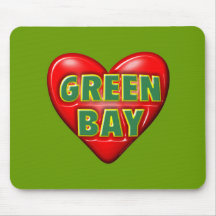 Amo el Green Bay Alfombrillas De Raton
