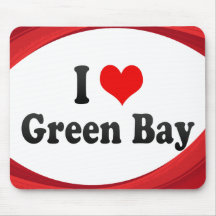 Amo el Green Bay, Estados Unidos Alfombrillas De Ratón