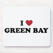 Amo el Green Bay Wisconsin Tapetes De Raton