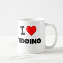 Amo el hacer una oferta tazas
