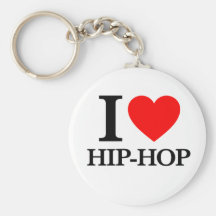 Amo el hip-hop llaveros personalizados