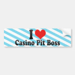 Amo el hoyo Boss del casino Etiqueta De Parachoque