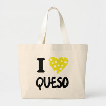 Amo el icono del queso bolsa