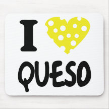 Amo el icono del queso tapete de ratón