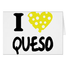Amo el icono del queso tarjeton