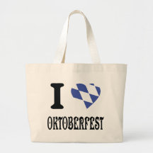 Amo el icono más oktoberfest bolsa