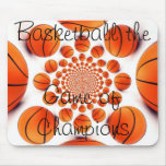 Amo el juego hermoso del baloncesto del cojín de l alfombrillas de ratones