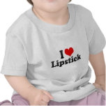Amo el lápiz labial camiseta