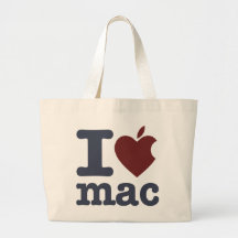 Amo el mac bolsas lienzo