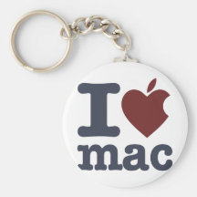 Amo el mac llaveros personalizados