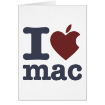 Amo el mac tarjetas