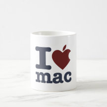 Amo el mac taza