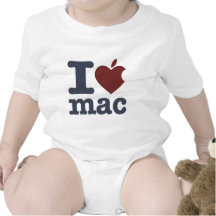 Amo el mac trajes de bebé