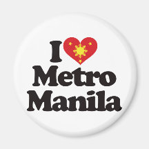 Amo el metro Manila Iman Para Frigorífico