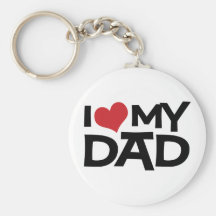 Amo el mi día de padre del papá llaveros