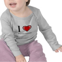Amo el nadar camisetas