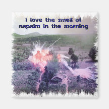 ¡Amo el olor del napalm por la mañana! Iman De Nevera
