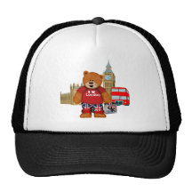 Amo el oso de peluche de LONDRES Gorros