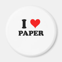 Amo el papel imán de frigorifico