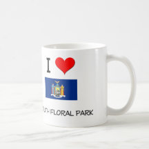 Amo el parque floral del sur Nueva York Tazas