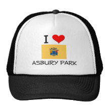 Amo el parque New Jersey de Asbury Gorras De Camionero